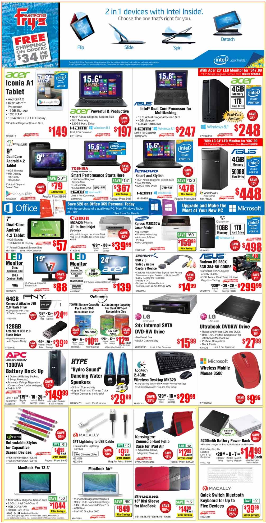 Fry's Electronics Weekly Sales Ad September 19 1 Fry's Electronics Weekly Sales Ad September 19