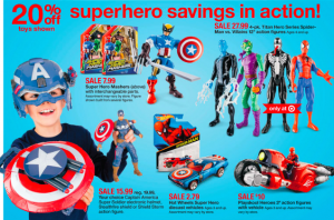 Target Ad Toys and Superhero Savings 1 target ad toys