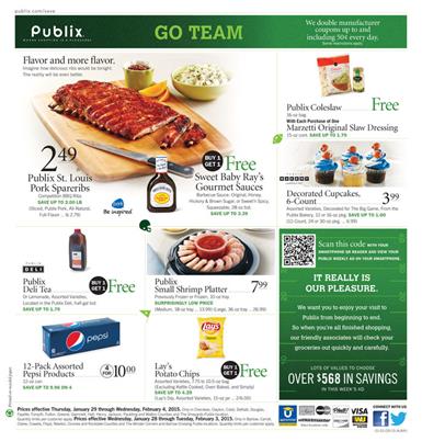 Fresh Veg Range of Publix Weekly Specials Ad