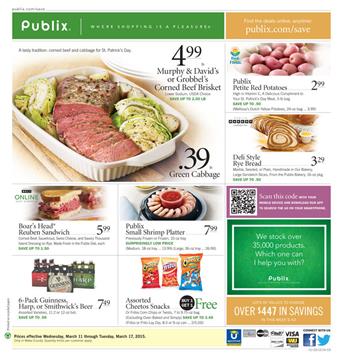 Publix Ad Weekly Meals and Deli Products March 2015