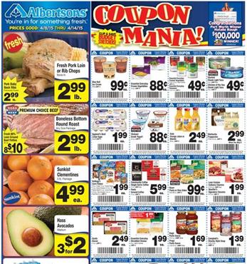 Albertsons Ad 8th April 2015 Coupons and Meals