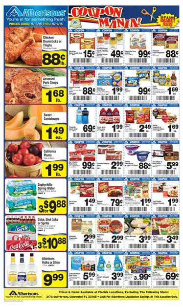 Kroger Seasonal Food and Albertsons Ad Coupons 14 May 2015