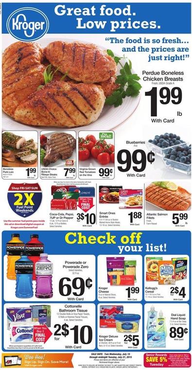 Kroger Weekly Ad Jul 15 - 21 Jul 2015