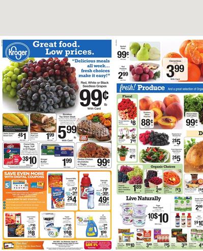 Kroger Weekly Ad Digital Coupons Aug 20 - Aug 26