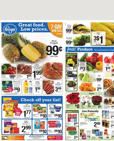 Kroger Weekly Ad Food Aug 26 2015