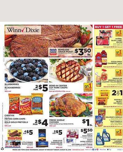 Winn Dixie Weekly Ad Preview Aug 19 2015
