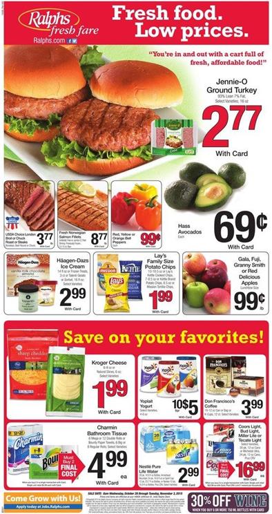 Ralphs Weekly Ad Oct 28 - Nov 3 2015
