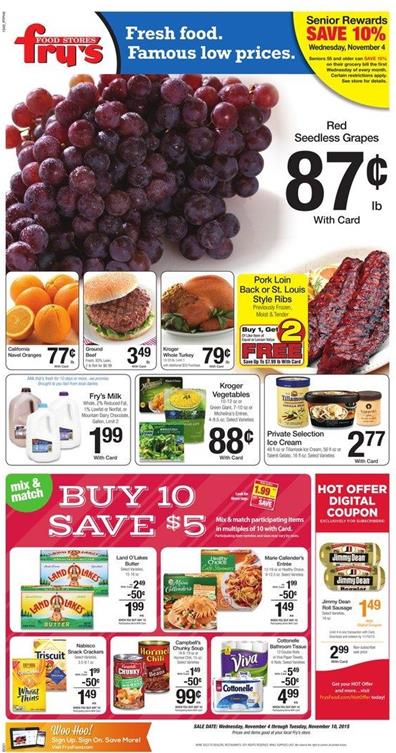 Fry's Weekly Ad Nov 5 - Nov 10 2015