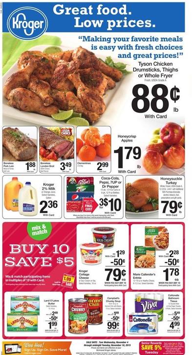 Kroger Ad Products November 5 2015