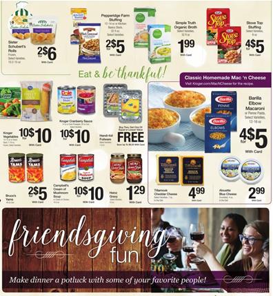 Kroger Ad Thanksgiving Savings Nov 26 2015