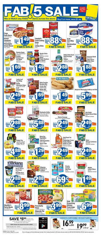 Albertsons Ad Christmas Food Fab!5 Sale 2015