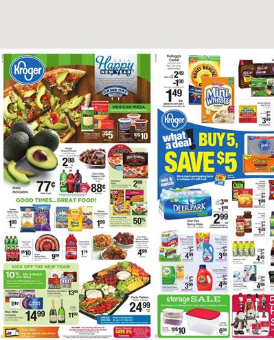 Kroger Ad New Year Sale 2015