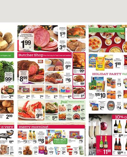 Kroger Christmas Food Dec 23
