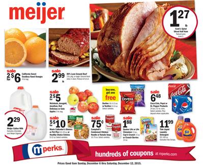 Meijer Ad Preview Dec 6 - Dec 12 2015