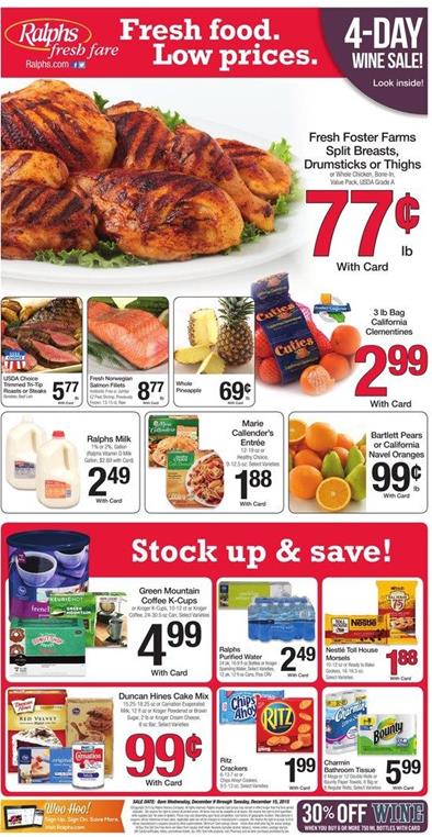 Ralphs Ad Christmas Food Products 2015