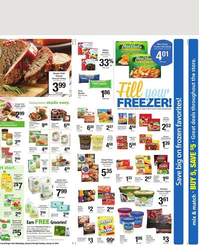 Frozen Food Kroger Ad Jan 12 2016