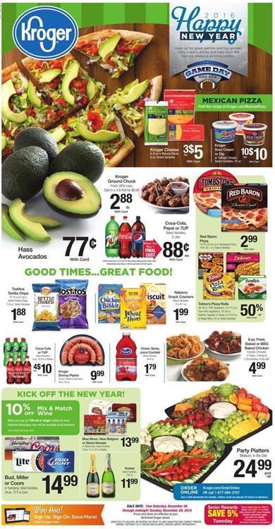 Kroger Ad Dec 30 2015 - Jan 5 2016 1 Kroger Ad Dec 30 2015 - Jan 5 2016