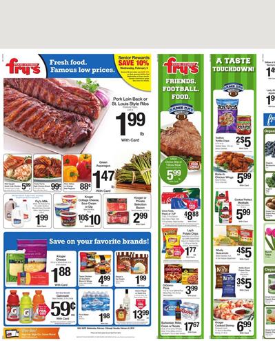 Fry's Weekly Ad Food Feb 3 2016