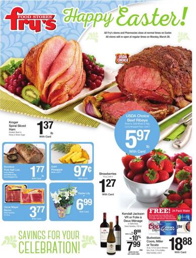 Fry's Ad Easter Food Mar 23 - Mar 29 2016 1 Fry's Ad Easter Mar 23 2016