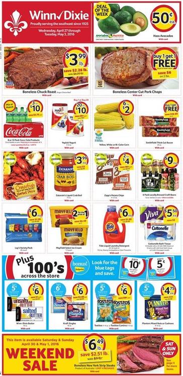 Winn Dixie Weekly Ad April 27 2016 1 Winn Dixie Weekly Ad April 27 2016