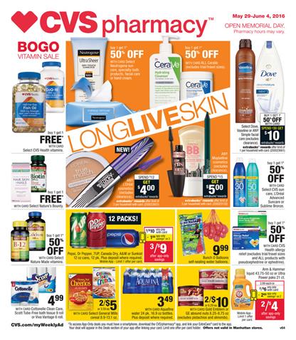 CVS Weekly Ad May 29 - June 4 2016 | Extrabucks Rewards and Summer Savings 1 CVS Weekly Ad May 29 - June 4 2016