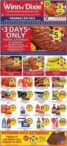 Winn Dixie Weekly Ad May 25 - 31 2016 Memorial Day 4 Winn Dixie Weekly Ad May 22 - 31 2016