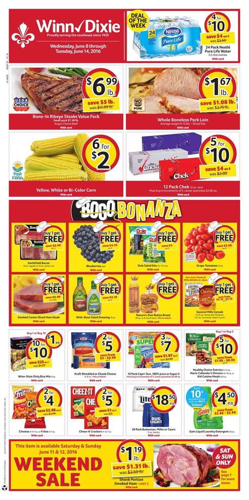 Winn Dixie Weekly Ad Jun 8 -14 2016 1 Winn Dixie Weekly Ad Jun 8 -14 2016