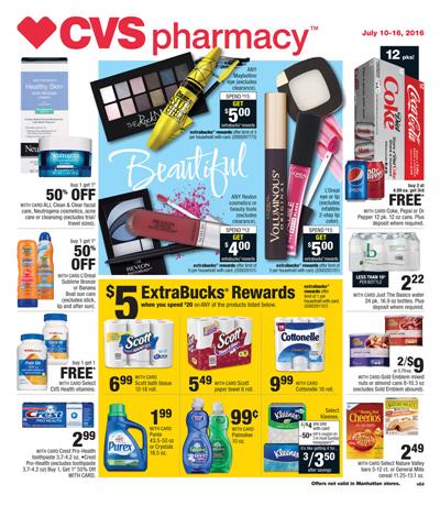 CVS Weekly Ad Jul 10 - 16 2016 Beauty and Pharmacy 1 CVS Weekly Ad 7- 10 - 7 - 16 2016 Coupon Matchups