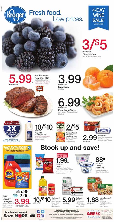 Kroger Weekly Ad Jul 6 - Jul 12 2016 1 Kroger Weekly Ad Jul 6 - Jul 12 2016