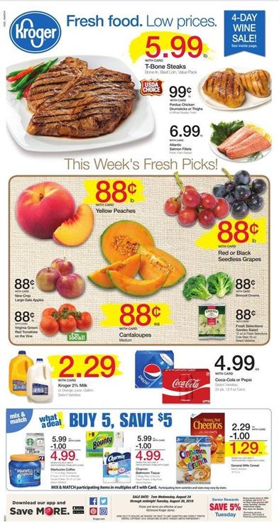 Kroger Weekly Ad Aug 24 - Aug 30 2016