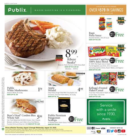 Publix Weekly Ad Aug 4 - Aug 10 2016 1 Publix Weekly Ad Aug 4 - Aug 10 2016