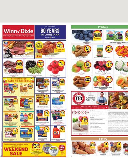 Winn Dixie Weekly Ad Aug 3 - Aug 9 2016 1 Winn Dixie Weekly Ad Aug 3 - Aug 9 2016