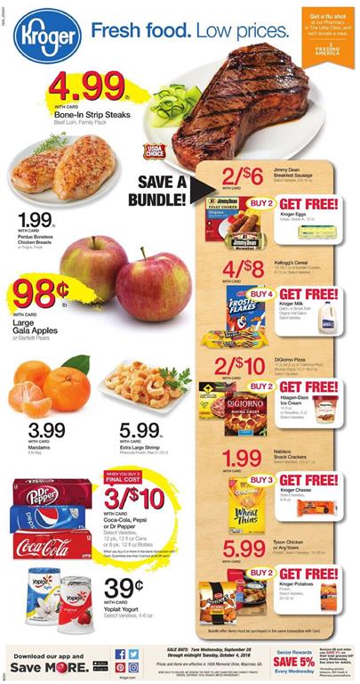 Kroger Weekly Ad Sep 28 - Oct 4 2016 1 Kroger Weekly Ad Sep 28 - Oct 4 2016