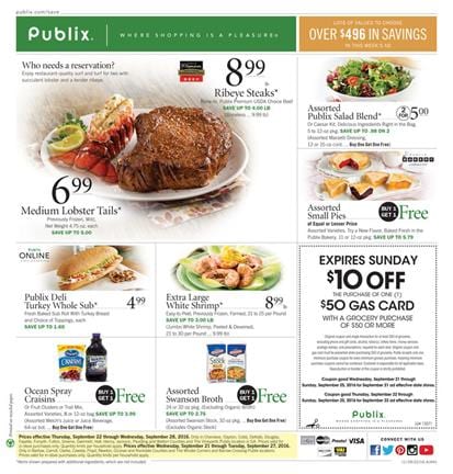 Publix Weekly Ad September 21 - 27 2016 1 Publix Weekly Ad September 21 - 27 2016
