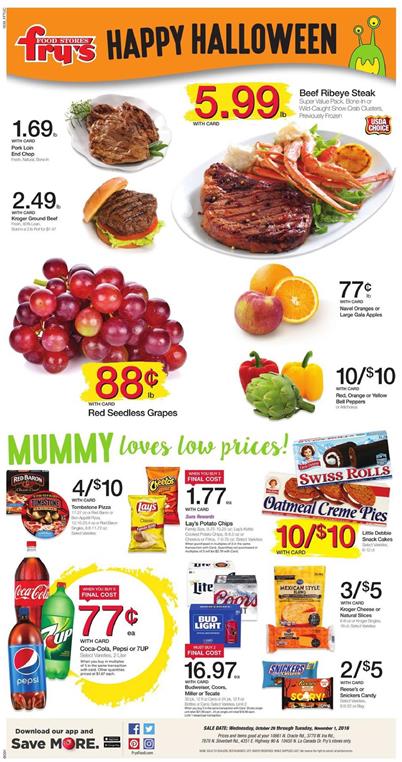 Fry's Weekly Ad Oct 26 - Nov 1 2016