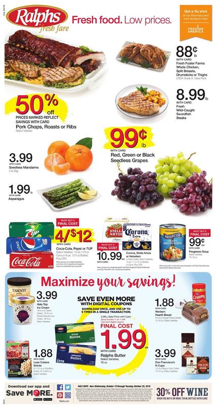 Ralphs Weekly Ad Oct 19 - 25 2016