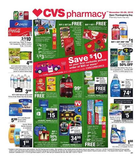 CVS Weekly Ad Beauty Thanksgiving Deals Nov 20 - 26 2016