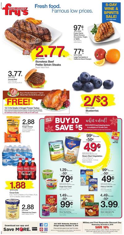 Fry's Weekly Ad Nov 9 - 15 2016