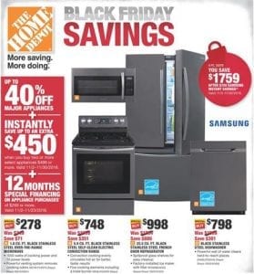 Home Depot Black Friday Ad 2016