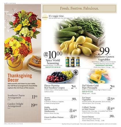 Publix Ad Fresh Produce Nov 23 2016