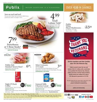 Publix Weekly Ad Nov 2 - 8 2016