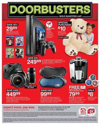 Target Black Friday Ad 2016 Doorbusters 5 Target Black Friday Ad 2016 Doorbusters PS4