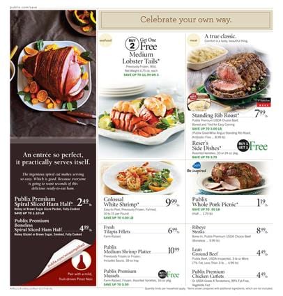 Thanksgiving Food Publix Ad Nov 16 - 22 2016