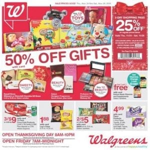 Walgreens Black Friday Ad 2016