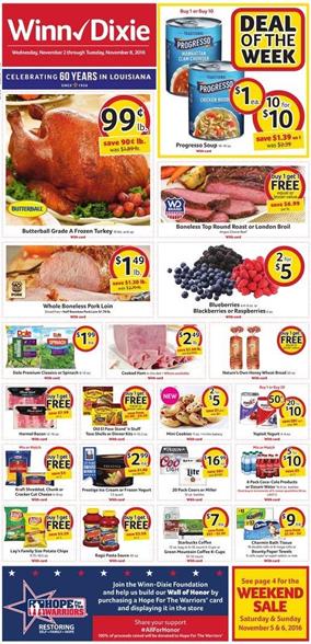 Winn Dixie Weekly Ad Nov 2 - 8 2016 1 Winn Dixie Weekly Ad Nov 2 - 8 2016