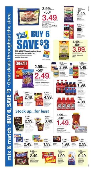 Kroger Ad Buy 6 Save $3 Items Jan 18 - 24 2017