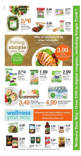 Kroger Weekly Ad Overview January 4 - 10 2017 3 simple truth organic kroger p2 4-10 jan