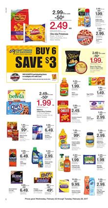 Kroger Weekly Ad Buy 6 Save $3 Feb 22 - 28 2017
