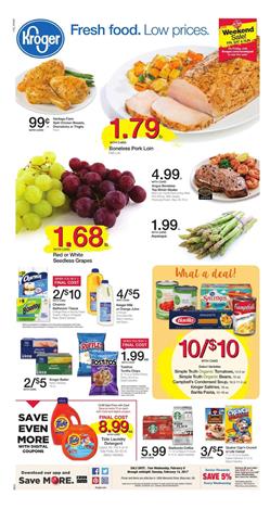 Kroger Weekly Ad Food Feb 8 - 14 2017
