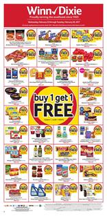 Winn Dixie Bogo Deals Feb 22 - 28 2017